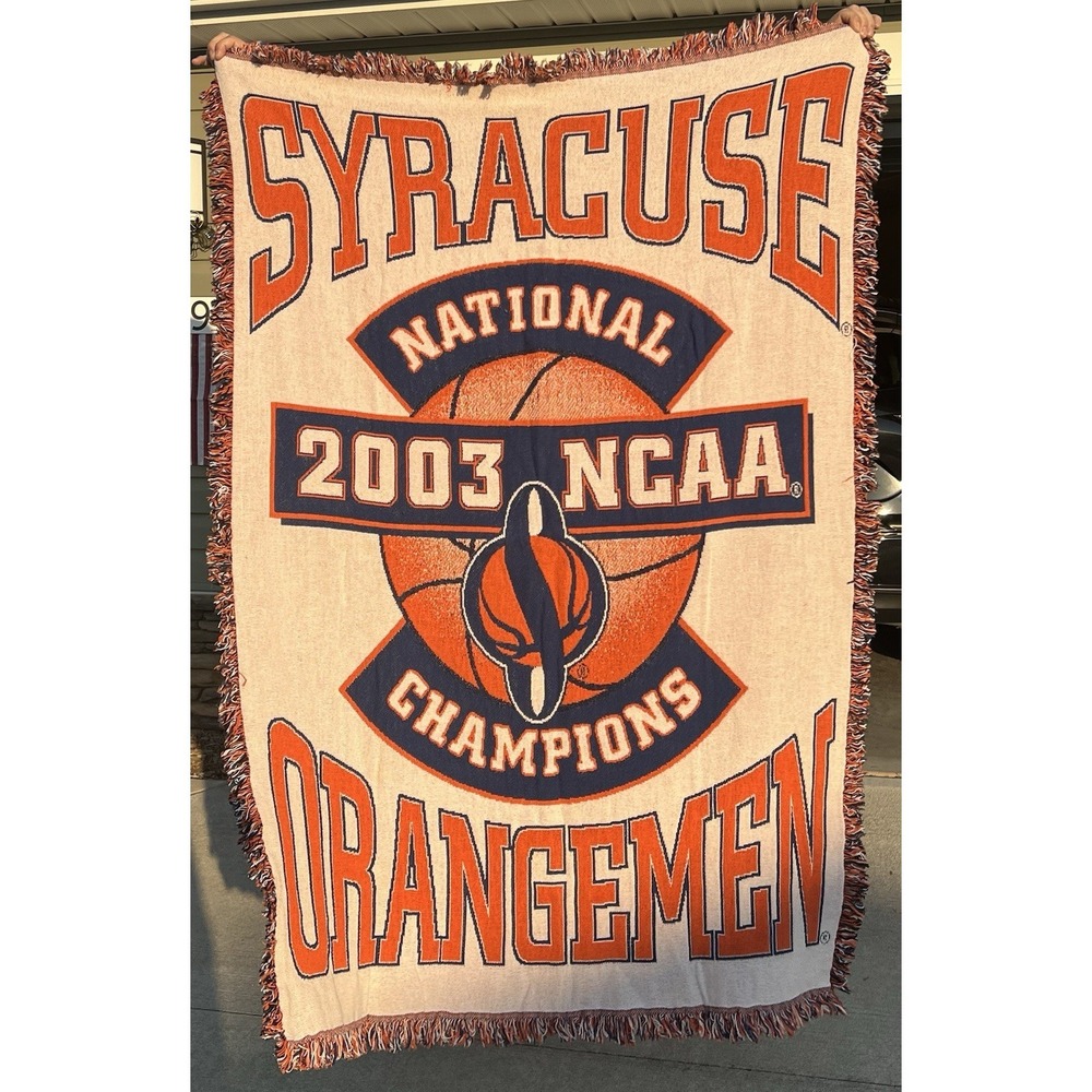 Syracuse 2003 NCAA National College Basketball Champions Heavy Throw Blanket